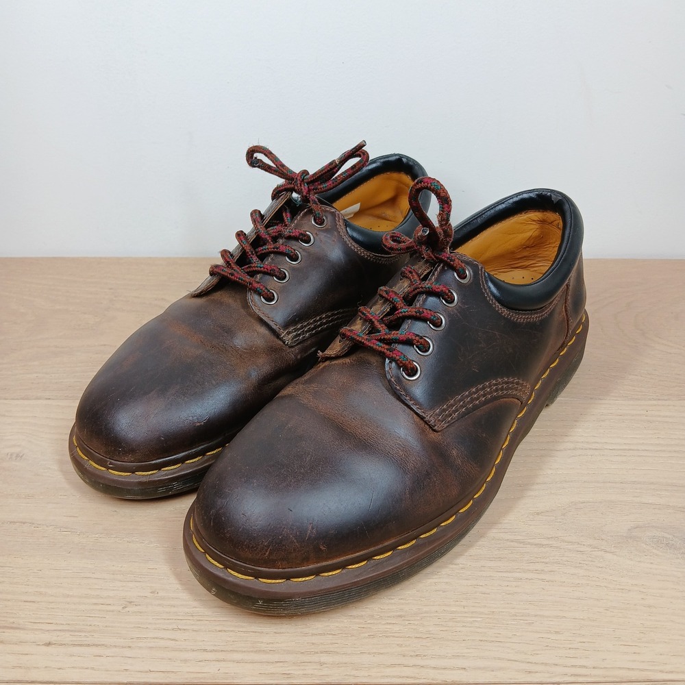 Dr. Martens Oxfords Men 11 Women 12 Brown Leather Lace Up Grunge Punk Classic